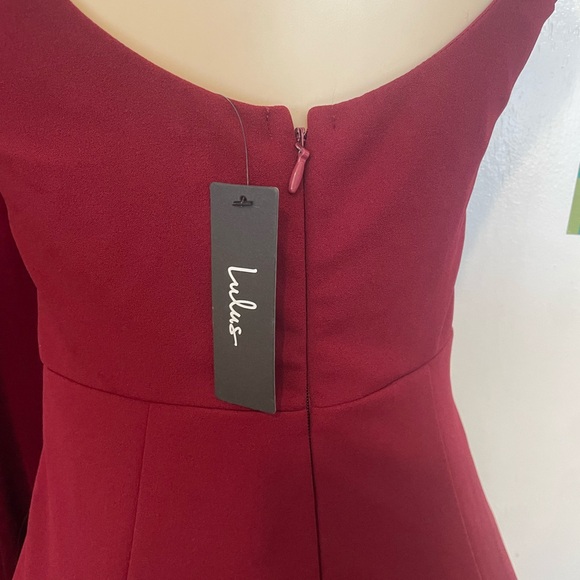 Lulu's Deep Red Maxi Dress - Picture 3 of 4